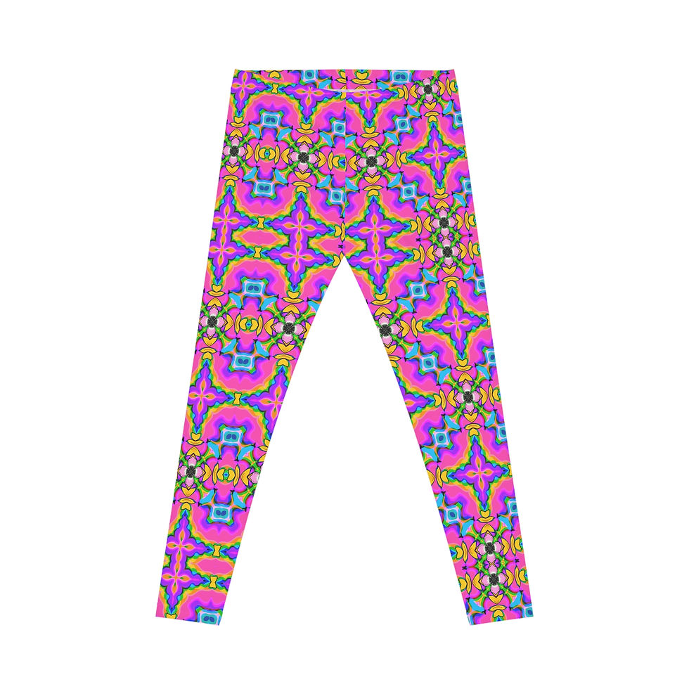 Thumbnail: "Groovy Color" Women's Casual Leggings (AOP)