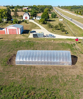 newly built nolts high tunnel 