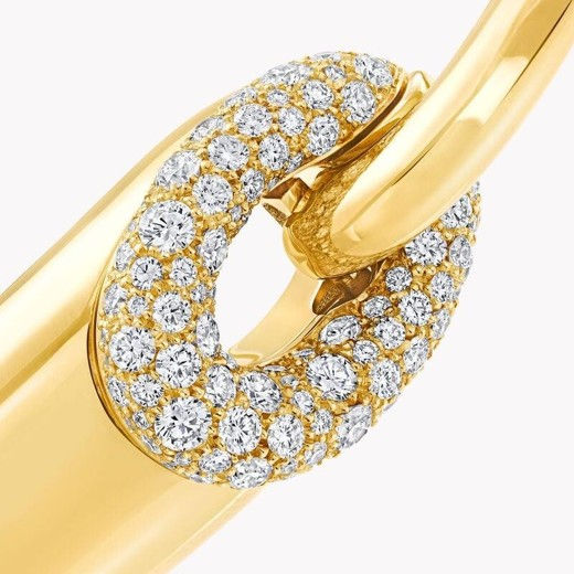 Be Together Large Diamond Bangle YELLOW GOLD