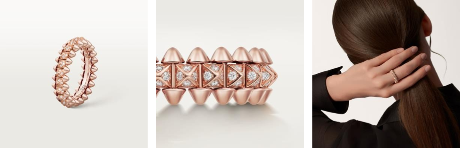 Clash De Cartier Ring, Small Model, Paved