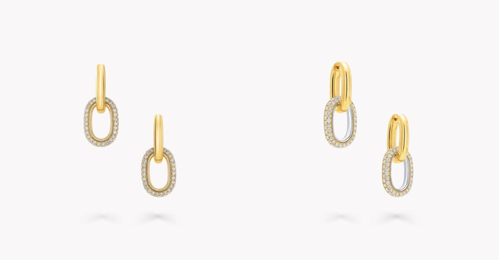 Be Together Diamond Earrings YELLOW GOLD