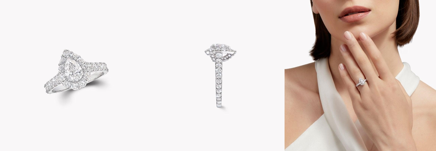 Icon Pear Shape Diamond Engagement Ring