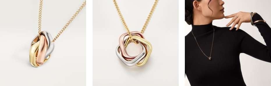 Trinity Pendant, Cushion-Shaped