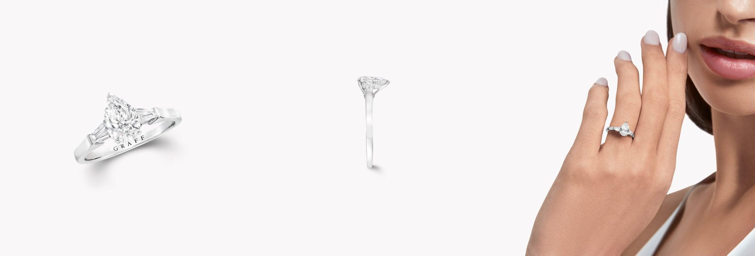 Promise Pear Shape Diamond Engagement Ring