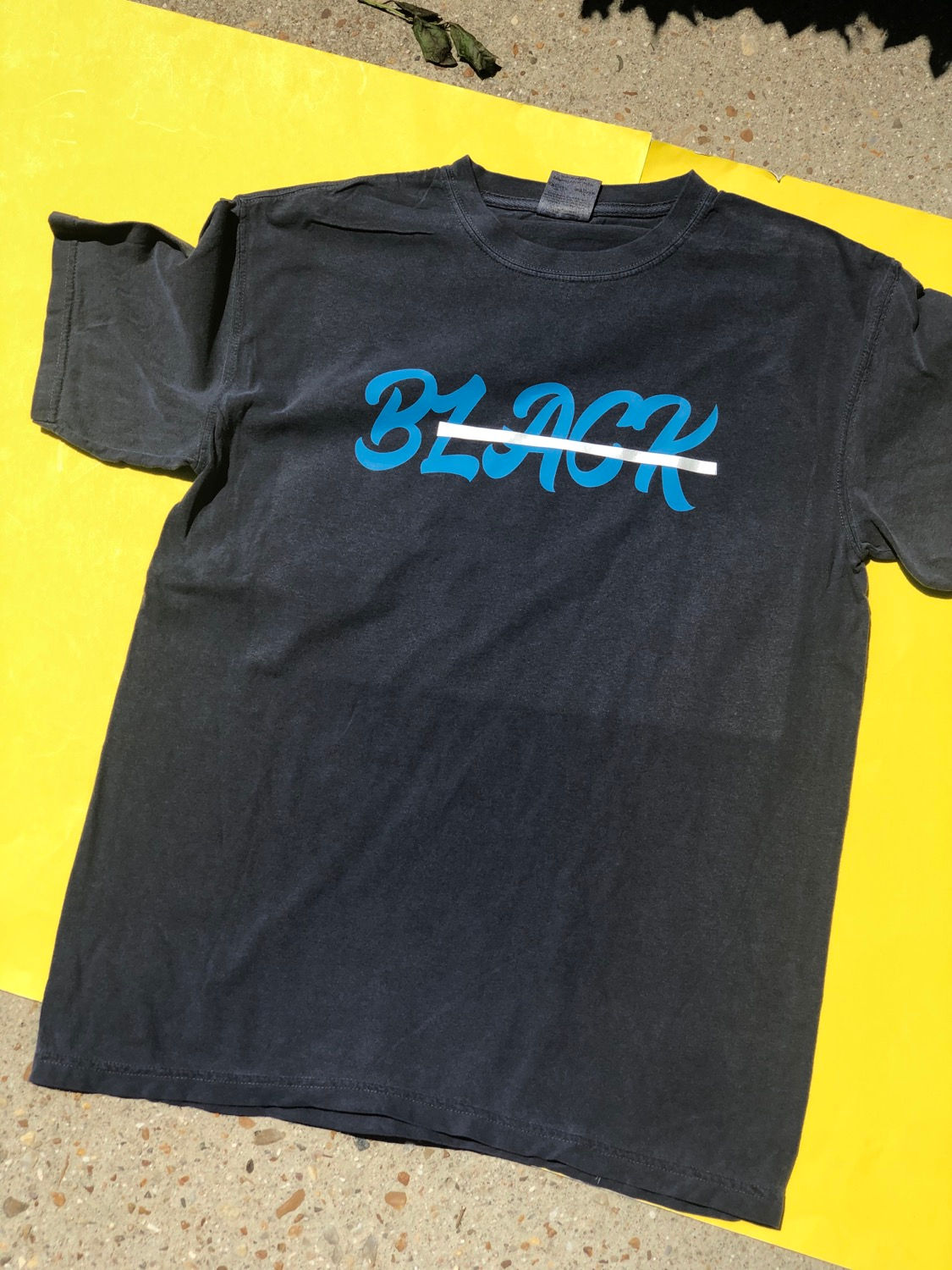 BLACK NEVER LACK TEE