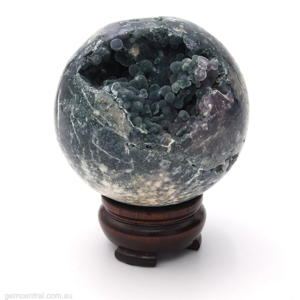 Thumbnail: Grape Agate (Amethyst) Sphere