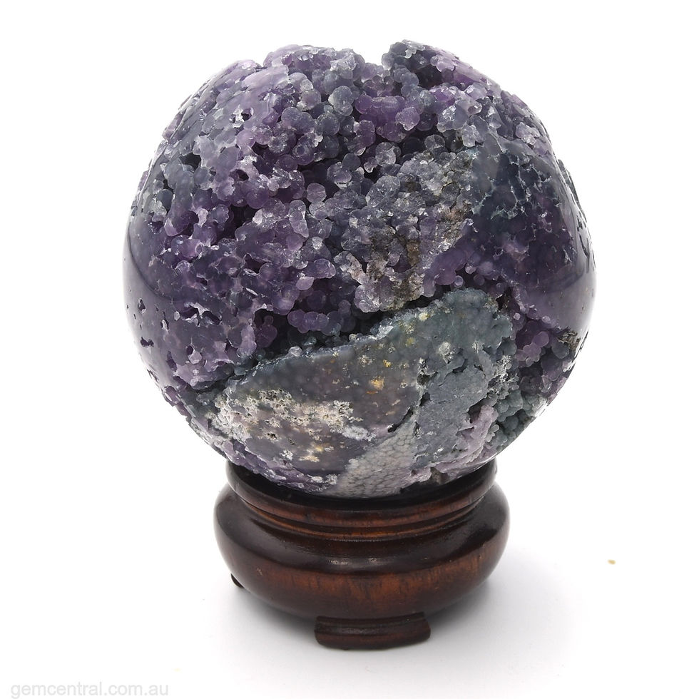 Thumbnail: Grape Agate (Amethyst) Sphere
