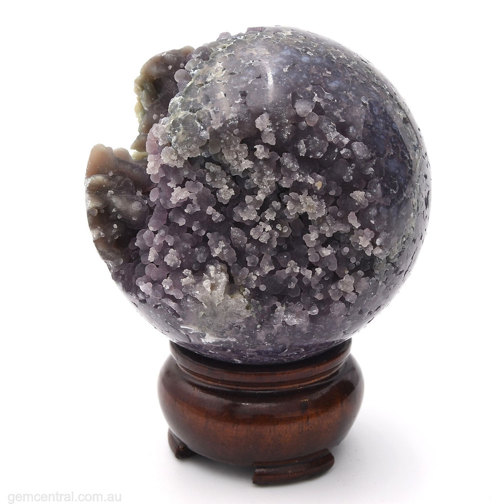 Thumbnail: Grape Agate (Amethyst) Sphere