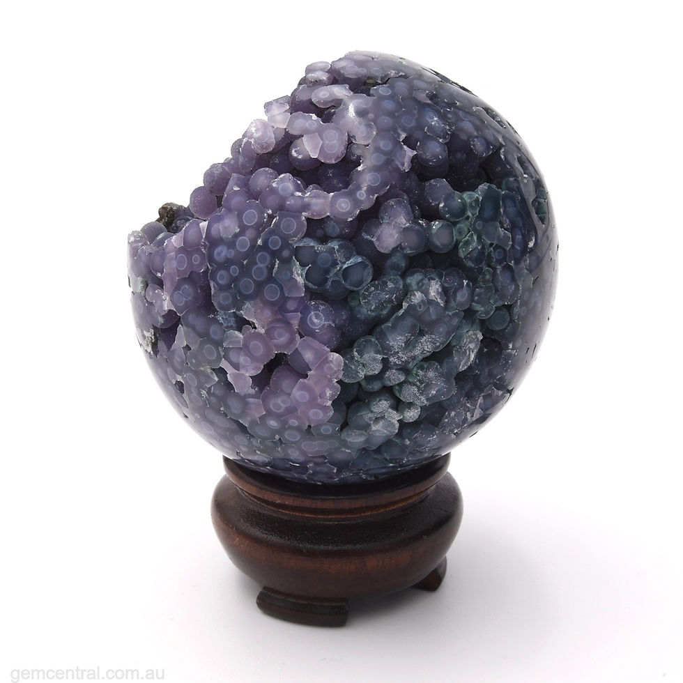 Thumbnail: Grape Agate (Amethyst) Sphere