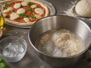 Glaçons pour pâte à pizza : maîtrisez la température de votre pétrissage