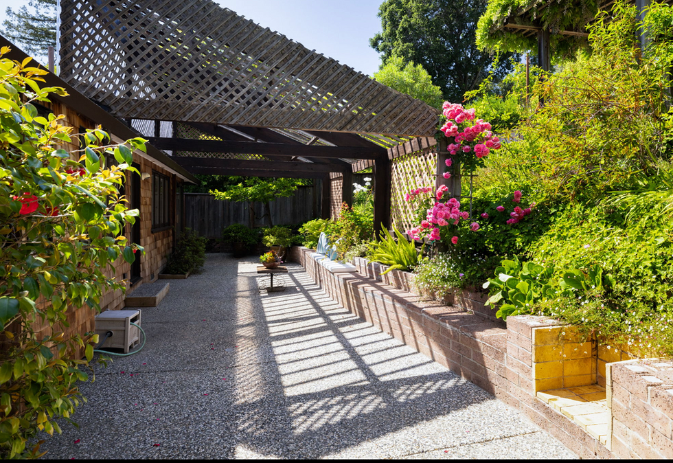 Backyard walkway