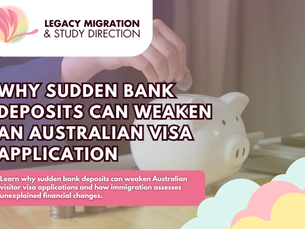 Why Sudden Bank Deposits Can Weaken an Australian Visa Application 