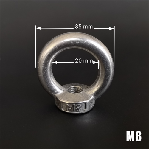 Stainless Steel M8 Eye Nuts Deep Ocean Products