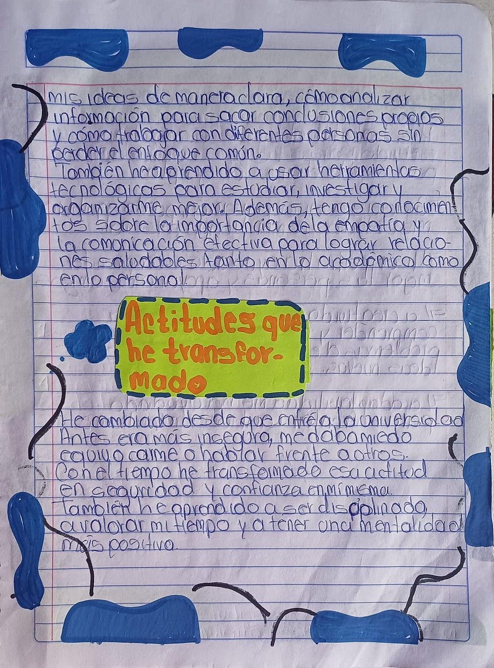 Acitudes que he transformado