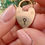 Thumbnail: ANTIQUE JUMBO 9CT HEART PADLOCK