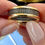 Thumbnail: silver and 9 carat gold stacking band