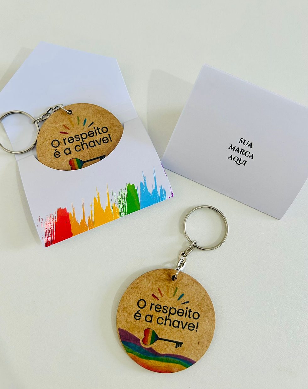 Miniatura: Chaveiro em MDF- Mês do Orgulhoso LGBTQIAPN+ personalizados