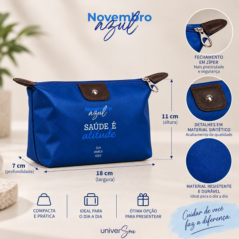 Miniatura: Necessaire Impermeável  - Novembro Azul 2026