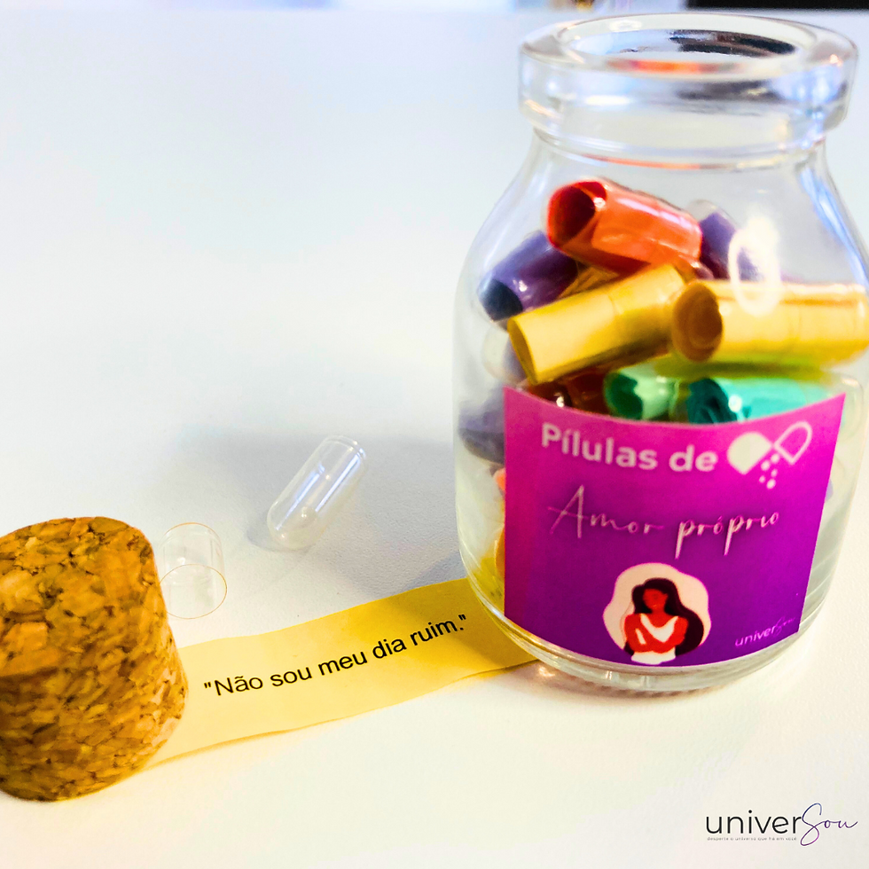 Miniatura: Mini Potes de Pílulas de Mensagens Motivacionais
