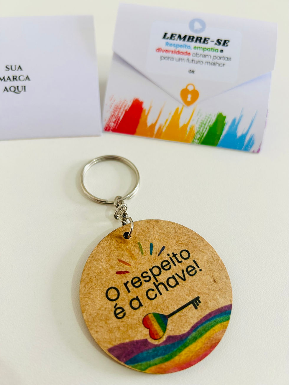 Miniatura: Chaveiro em MDF- Mês do Orgulhoso LGBTQIAPN+ personalizados