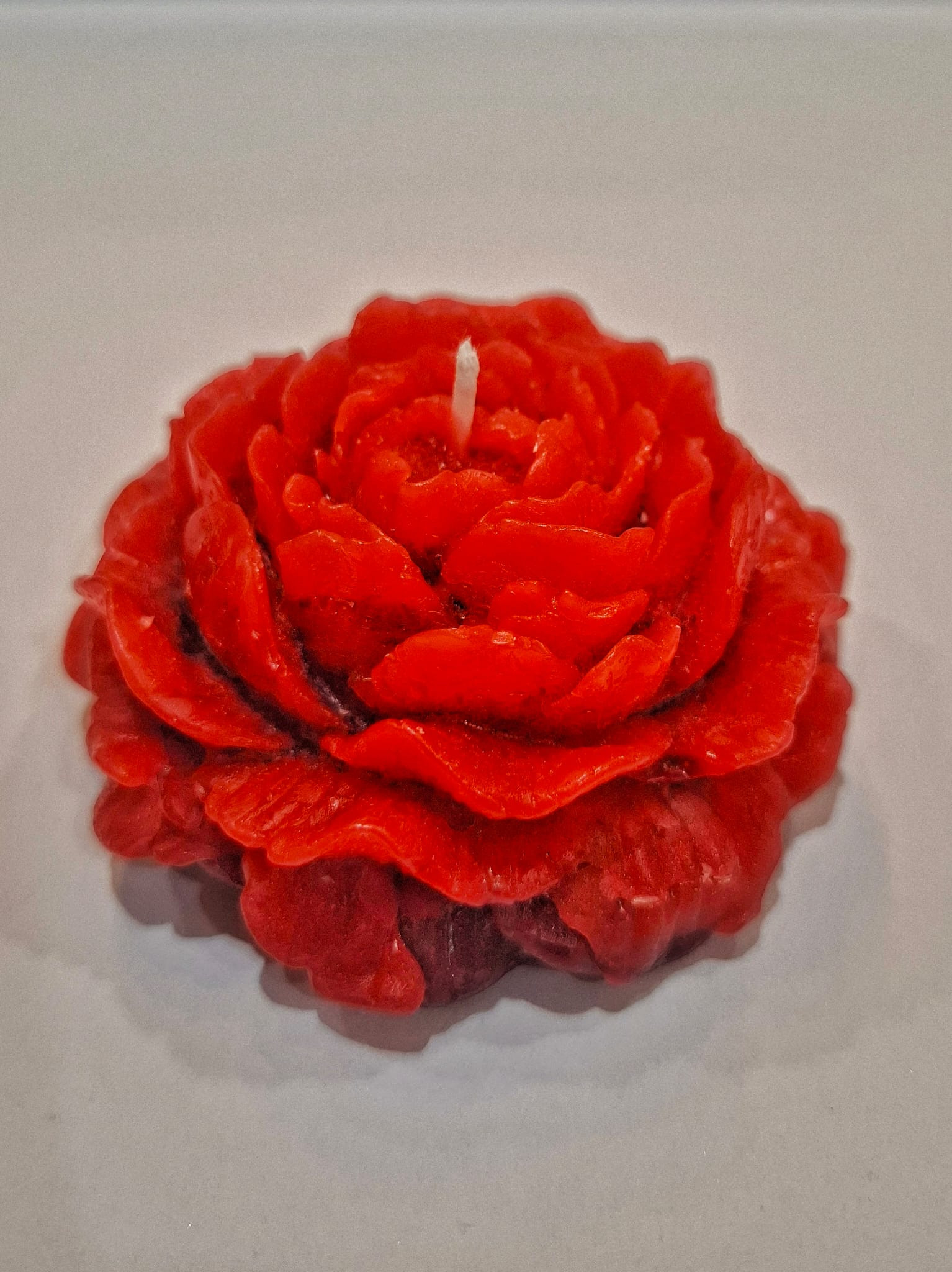 Red & Maroon Rose Candle