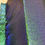 Thumbnail: Green Blue Iridescent 3mm Sparkly Sequin Fabric on green mesh backing 