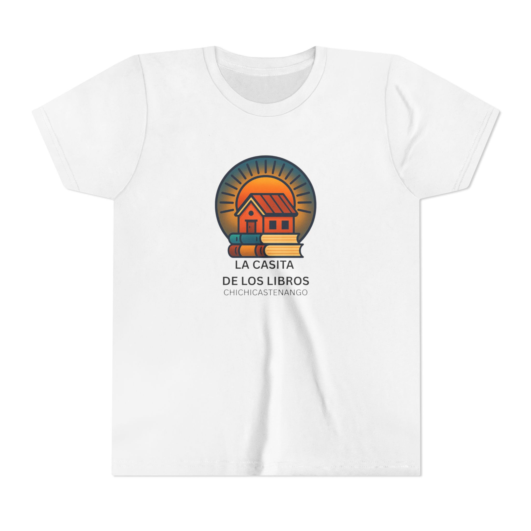 Youth Tee – "La Casita de Los Libros" Kids Bookshop Logo Shirt