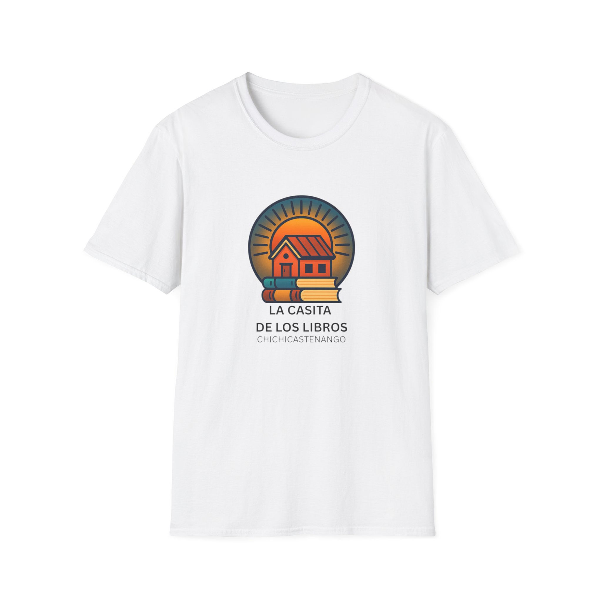 La Casita de Los Libros T-Shirt | Bookshop Logo Tee, Spanish Library Design