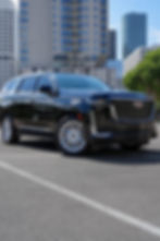 Black Cadillac Escalade for luxury affordable transportation