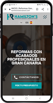 Diseño web de un cliente de Publicanary
