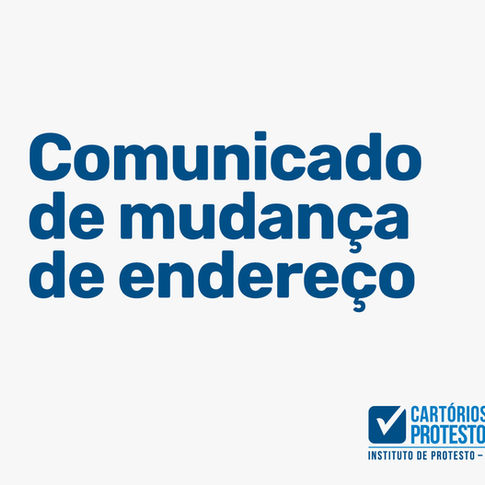 Instituto de Protesto de Rondônia está em novo endereço