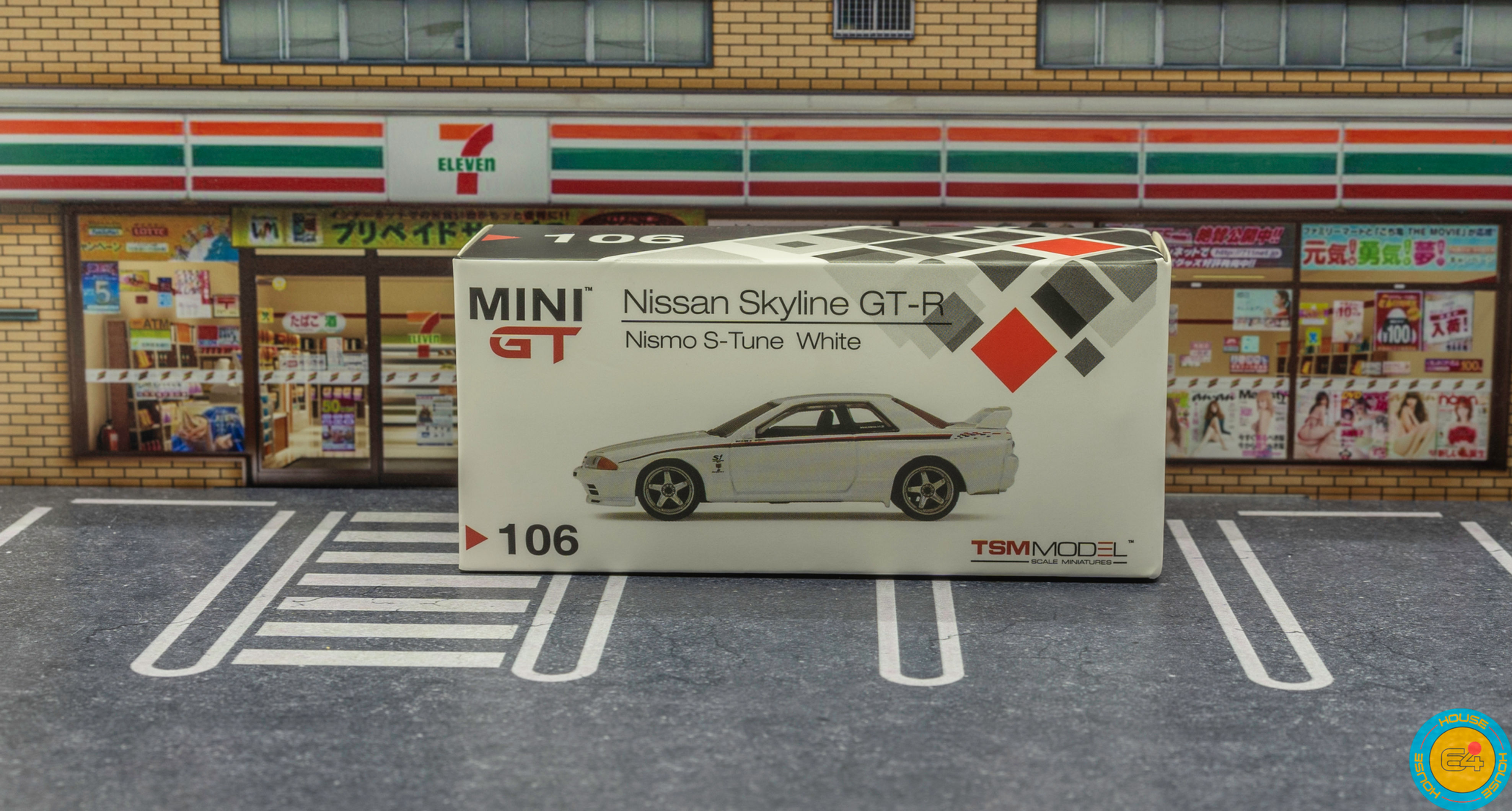Mini GT 1:64NISSAN SKYLINE GT-R R32 NISMO S-TUNE WHITE