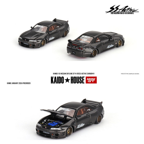 限定MINIGT KAIDO★HOUSE GT-R (R33) 116 チェイス Kaido House + Mini GT 1:64 Nissan Skyline GT-R (R33) Active