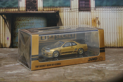INNO64 1/64 TOP SECRET R34 GT-R Gold | House64_Toronto