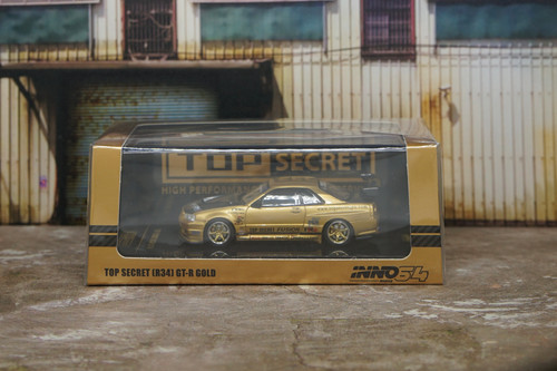 INNO64 1/64 TOP SECRET R34 GT-R Gold | House64_Toronto