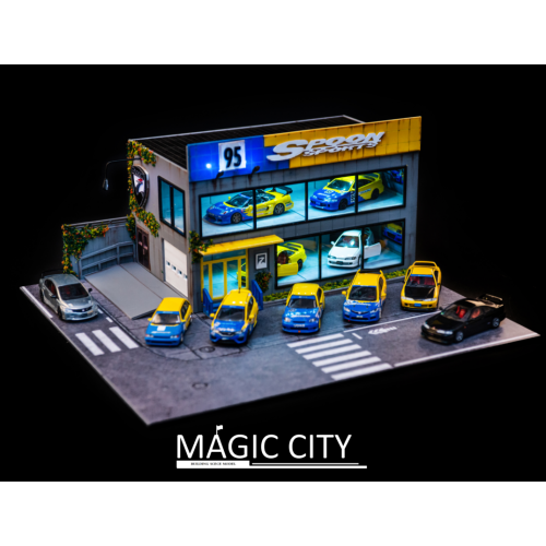 Magic City SPOONガレージ&整備工場　ジオラマ　1/64 Magic City SPOONガレージ&整備工場 ジオラマ 1/64 Amazon | 1