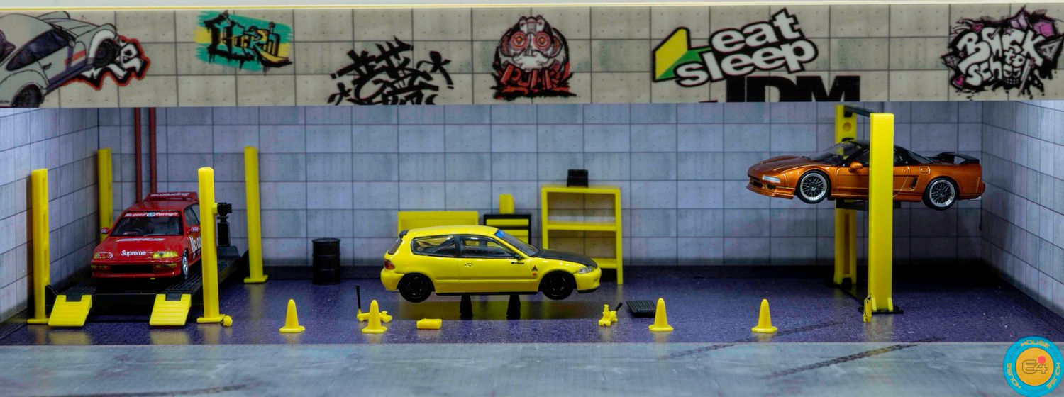 1:64 JDM Garage Diorama