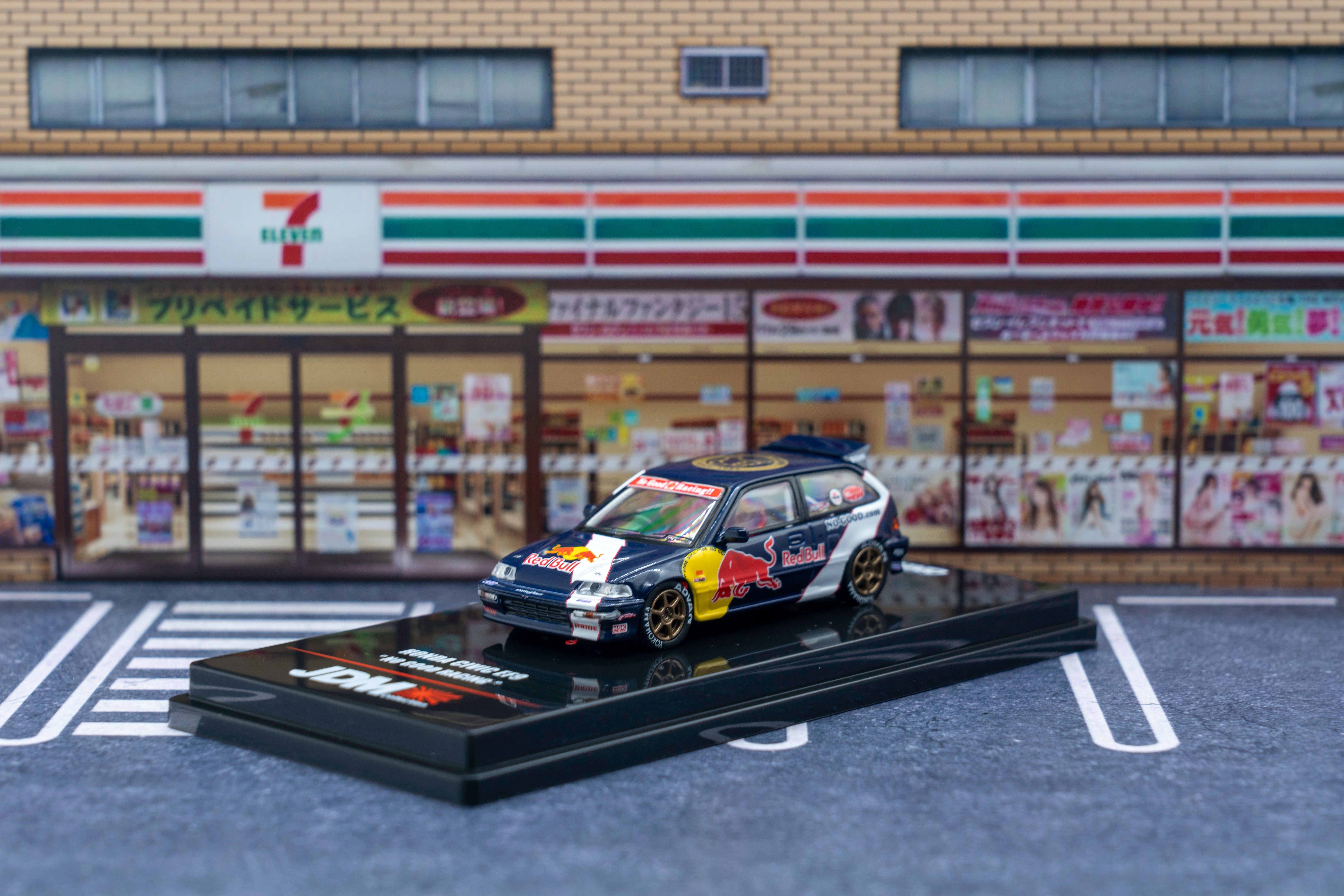 INNO 1/64 HONDA CIVIC EF9 "NO GOOD RACING” RedBull