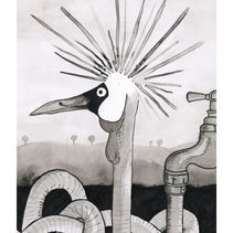 Tusche Kronenkranich 2021.jpg