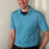 Thumbnail: Marina Threads Blue Performance Golf Polo