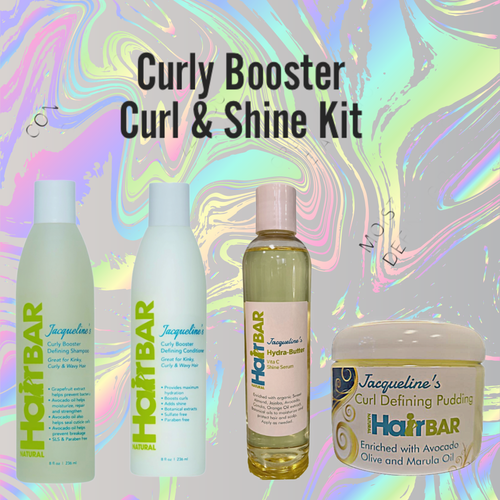 Curly Booster Curl & Shine Kit Natural Hair Bar Journey