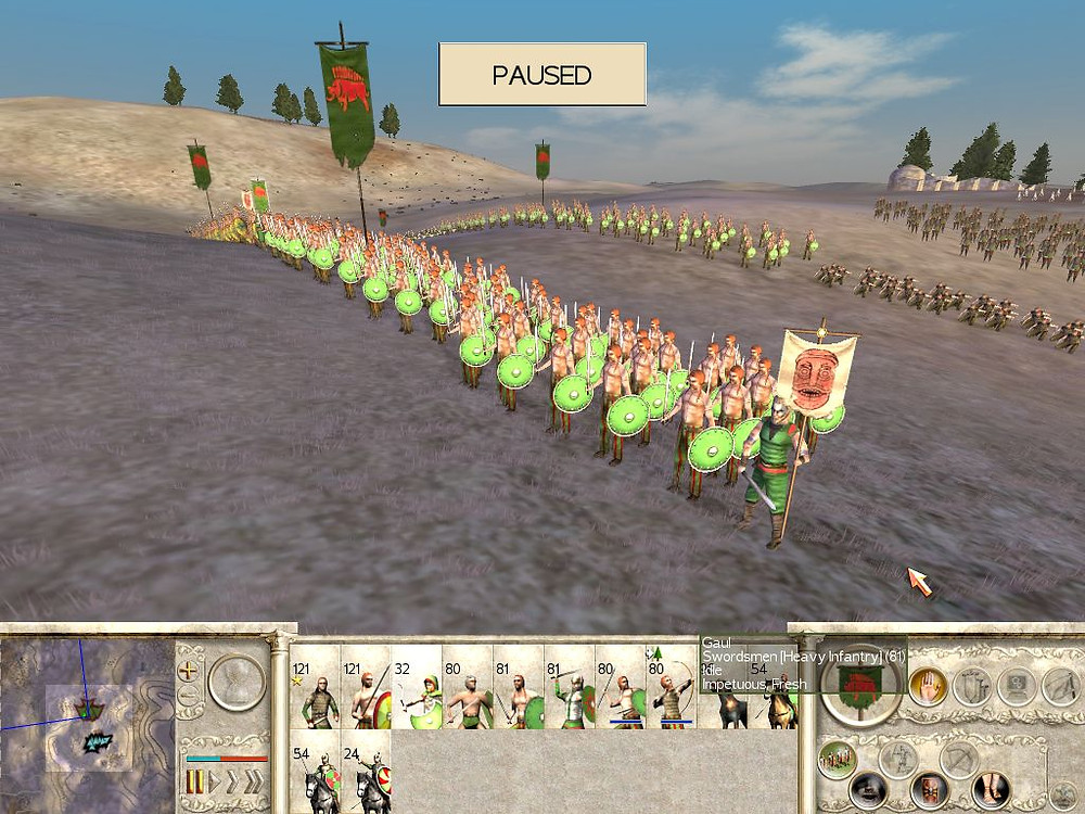 A unit of Gallic swordsmen.