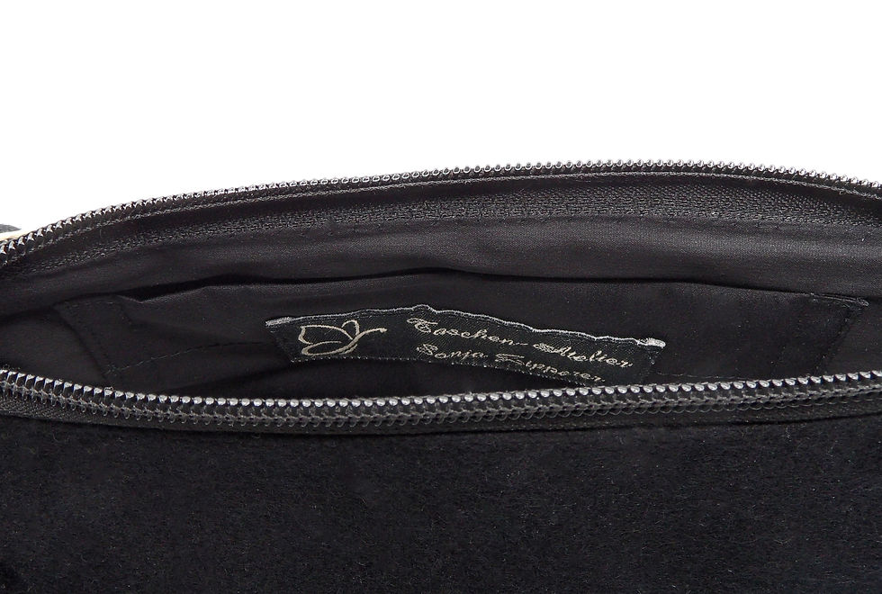 Miniaturbild: Mittelgroße Henkeltasche mit edlem Rosenband
