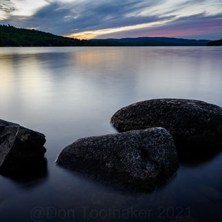 Sunset, Embden Pond, Embden Maine