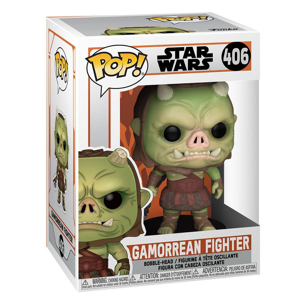 Funko Pop! Star Wars Gamorrean Fighter, in einer Box mit dem Funko Pop.