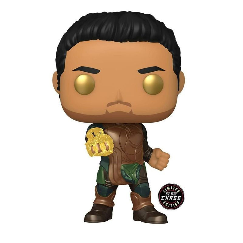 Funko Pop! vinyl figure of a male character with black hair, holding a golden skull, marked as a "Chase" limited edition.