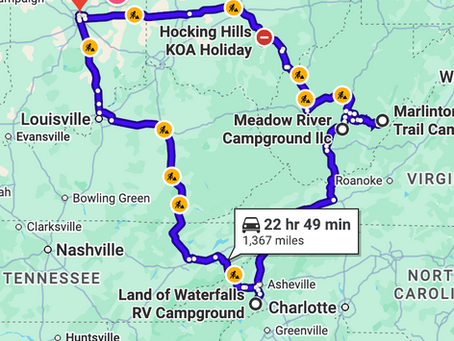 Biking, Hiking and Waterfalls in Ohio, West Virginia and North Carolina