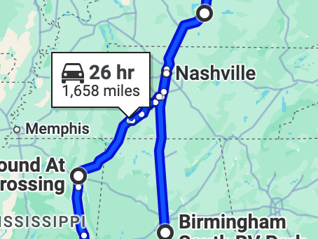 Camping and Biking in Mississippi and on the Gulf in Alabama