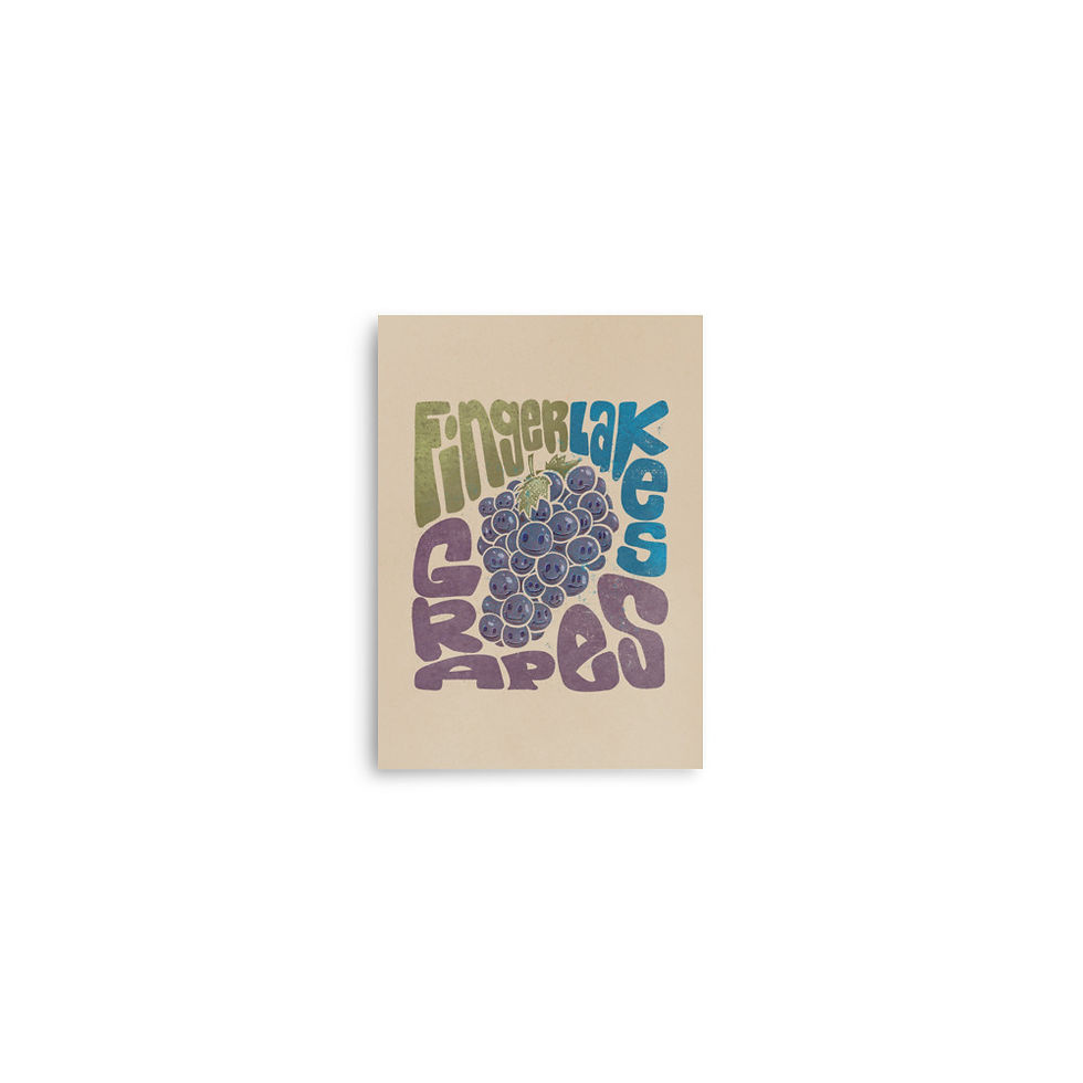 Thumbnail: Finger Lakes Grapes Poster