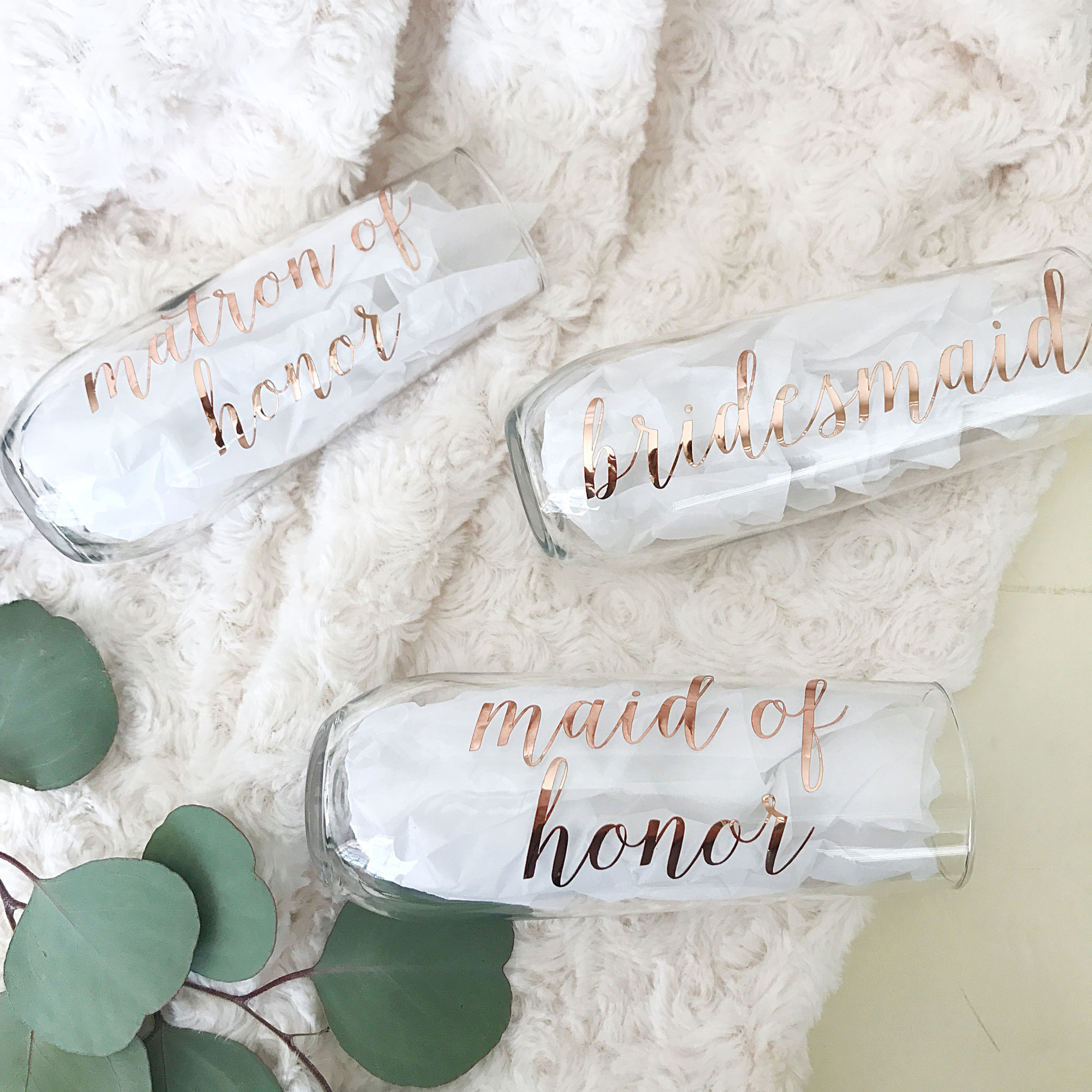 Wedding Party Champagne Flute